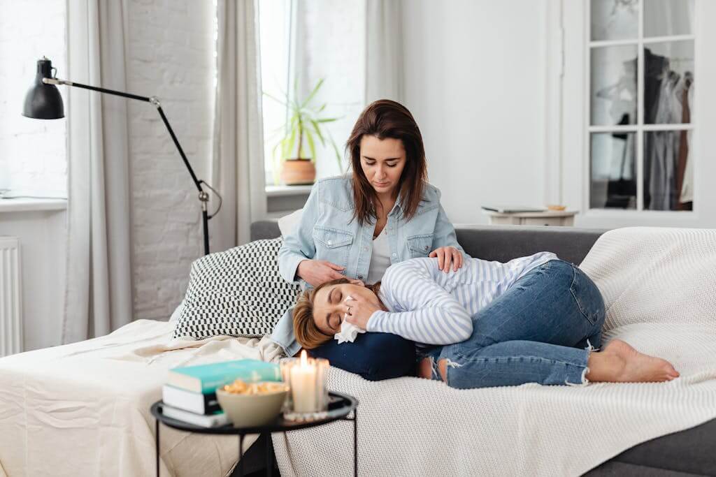 Mom is anxiously hovering over teenage daughter. If you struggle with anxiety within your relationships, Therapy for anxious attachment styles may help with feeling more secure and confident in your relationships. Online therapy in North Carolina and Online therapy in South Carolina.